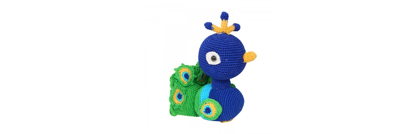  Amigurumi Soft Toy- Handmade Crochet- Peacock